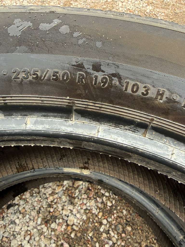 235/50R19 Pair (2 Used Tires) Continental ProContact RX