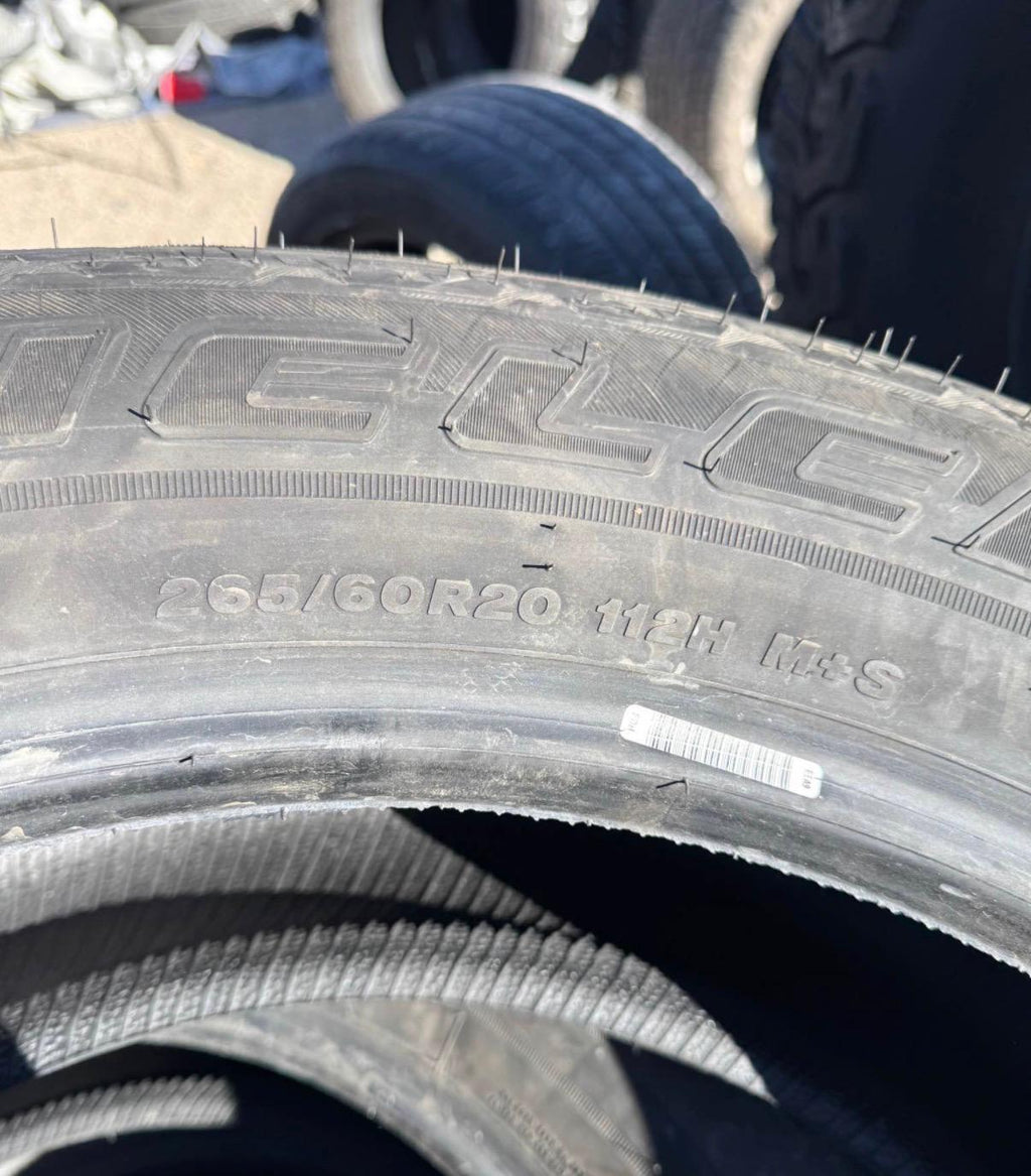 265/60R20 Set (4 Used Tires) Bridgestone Dueler A/T