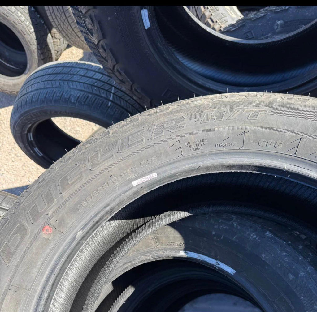 265/60R20 Set (4 Used Tires) Bridgestone Dueler A/T