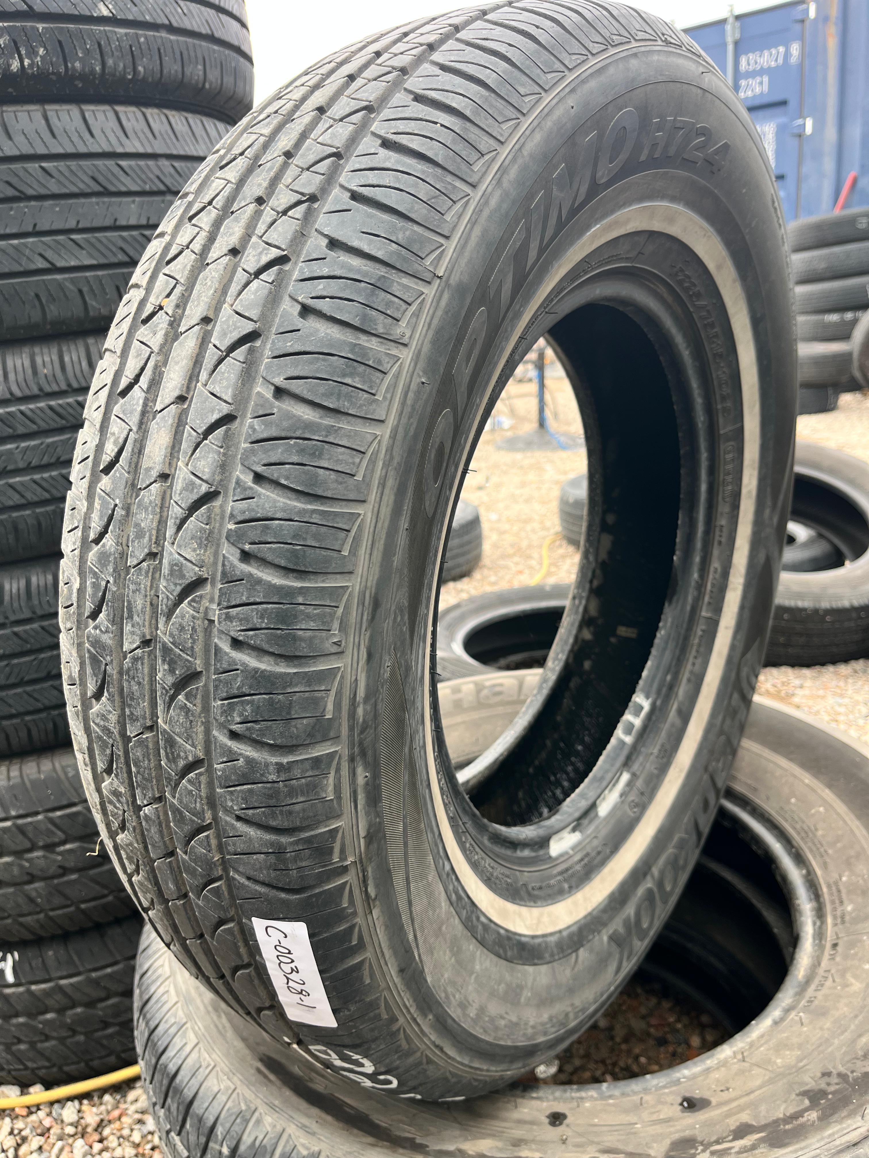 225/75R15 (3 Used Tires) Hankook Óptimo (H724)
