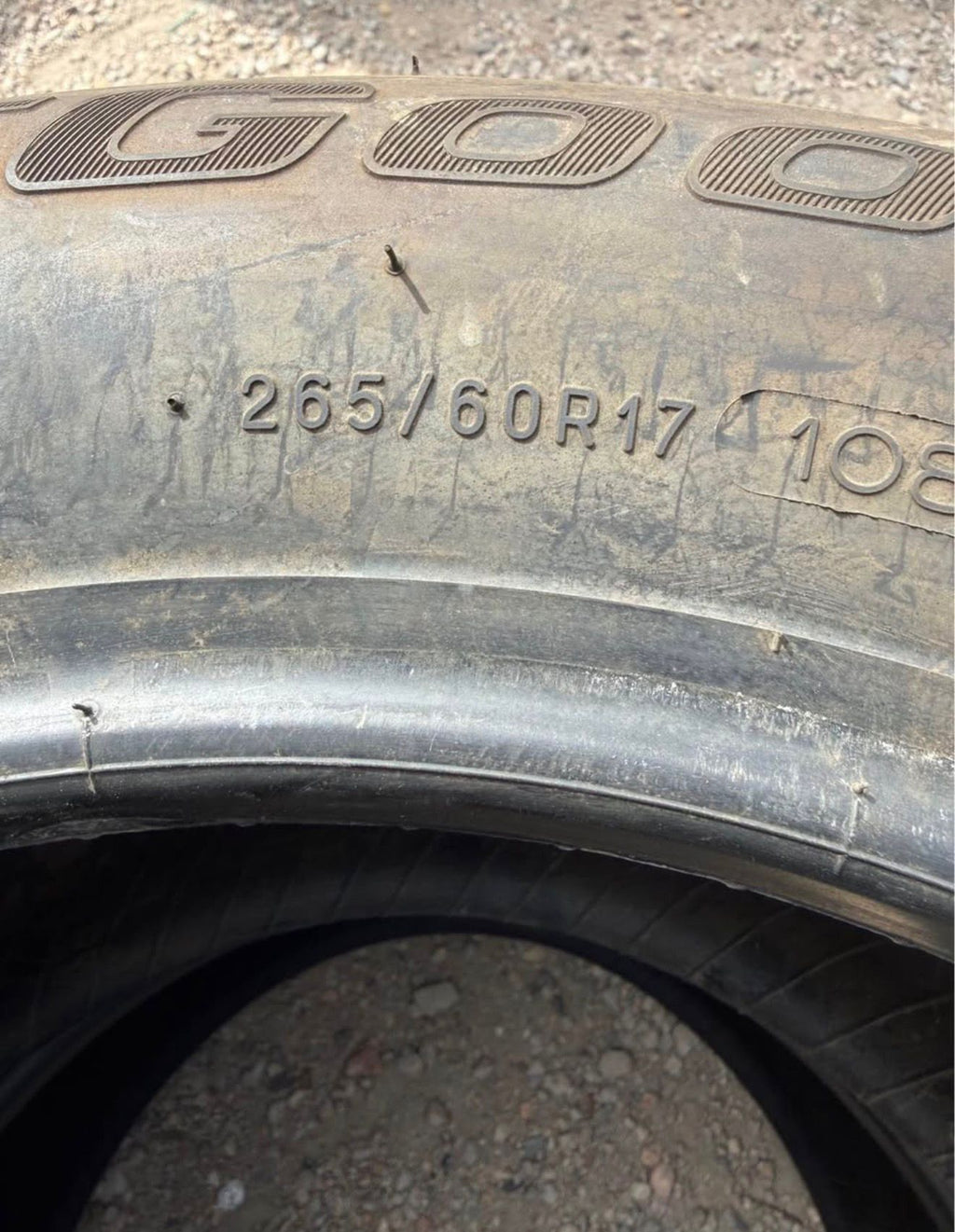 265/60R17 Pair (2 Used Tires) BFGoodrich Advantage T/A Sport