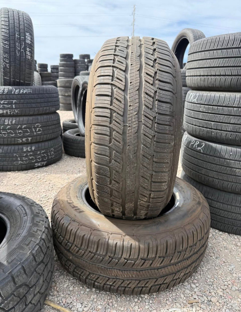 265/60R17 Pair (2 Used Tires) BFGoodrich Advantage T/A Sport