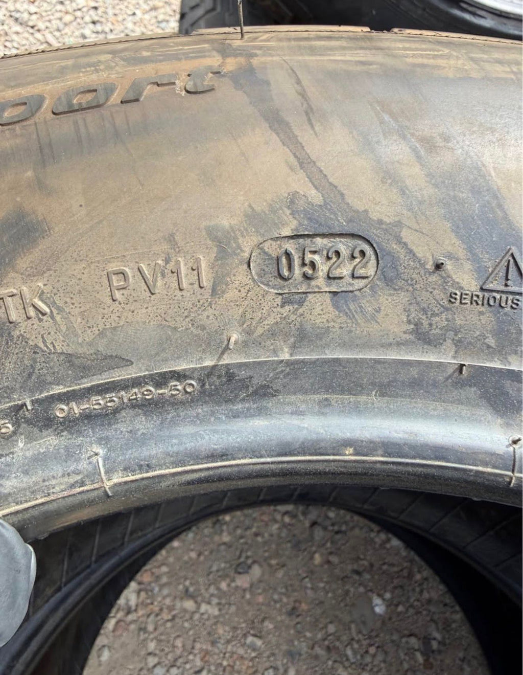 265/60R17 Pair (2 Used Tires) BFGoodrich Advantage T/A Sport