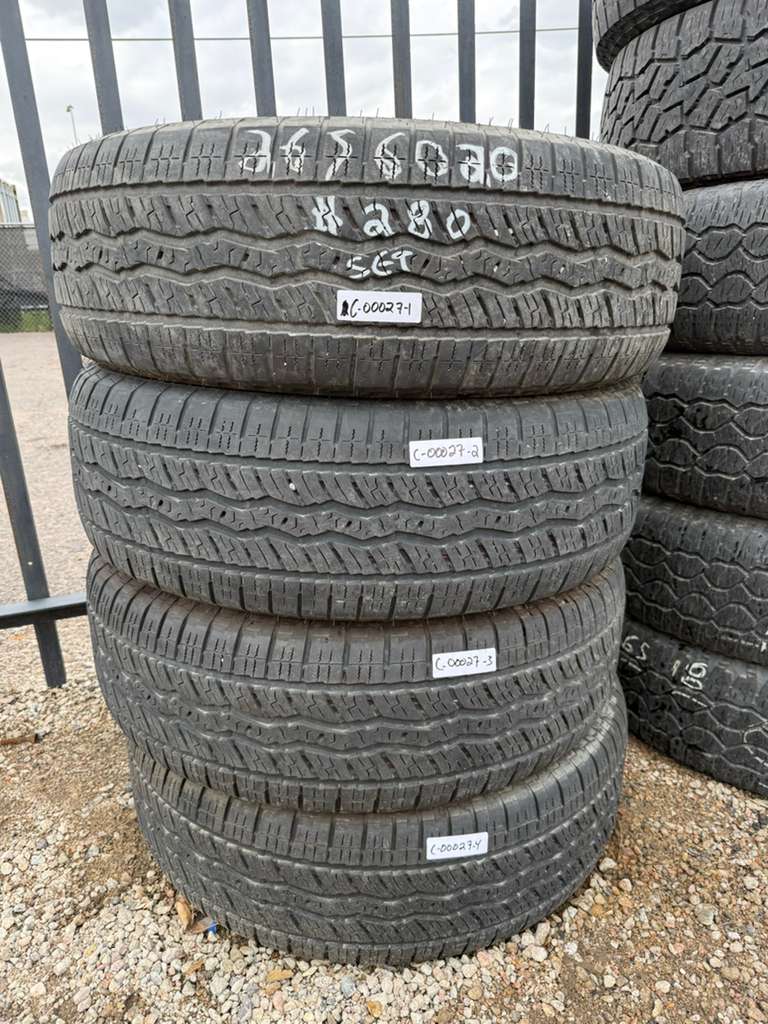 265/60R20 Set (4 Used Tires) Falken Wildpeak ATW3a