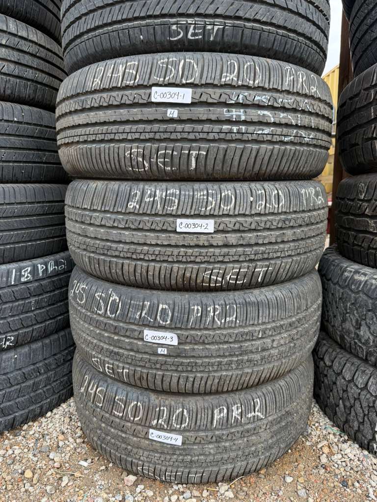 245/50R20 Set (4 Used Tires) Falken ZIEX ZE001