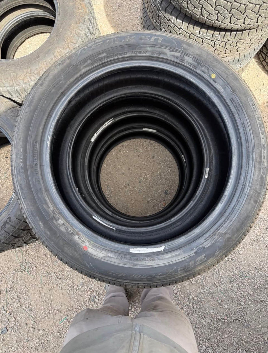 245/50R20 Set (4 Used Tires) Falken ZIEX ZE001