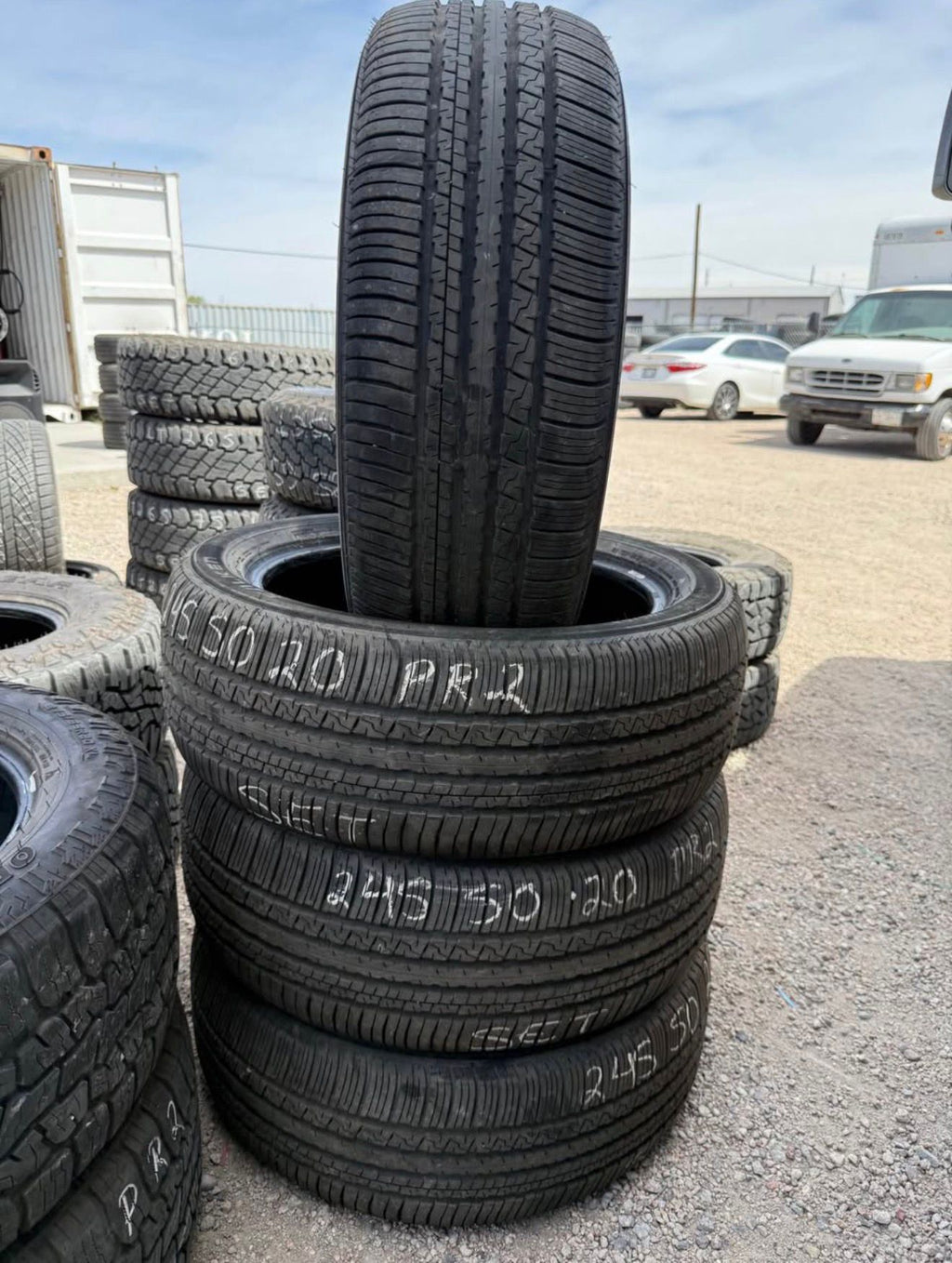 245/50R20 Set (4 Used Tires) Falken ZIEX ZE001
