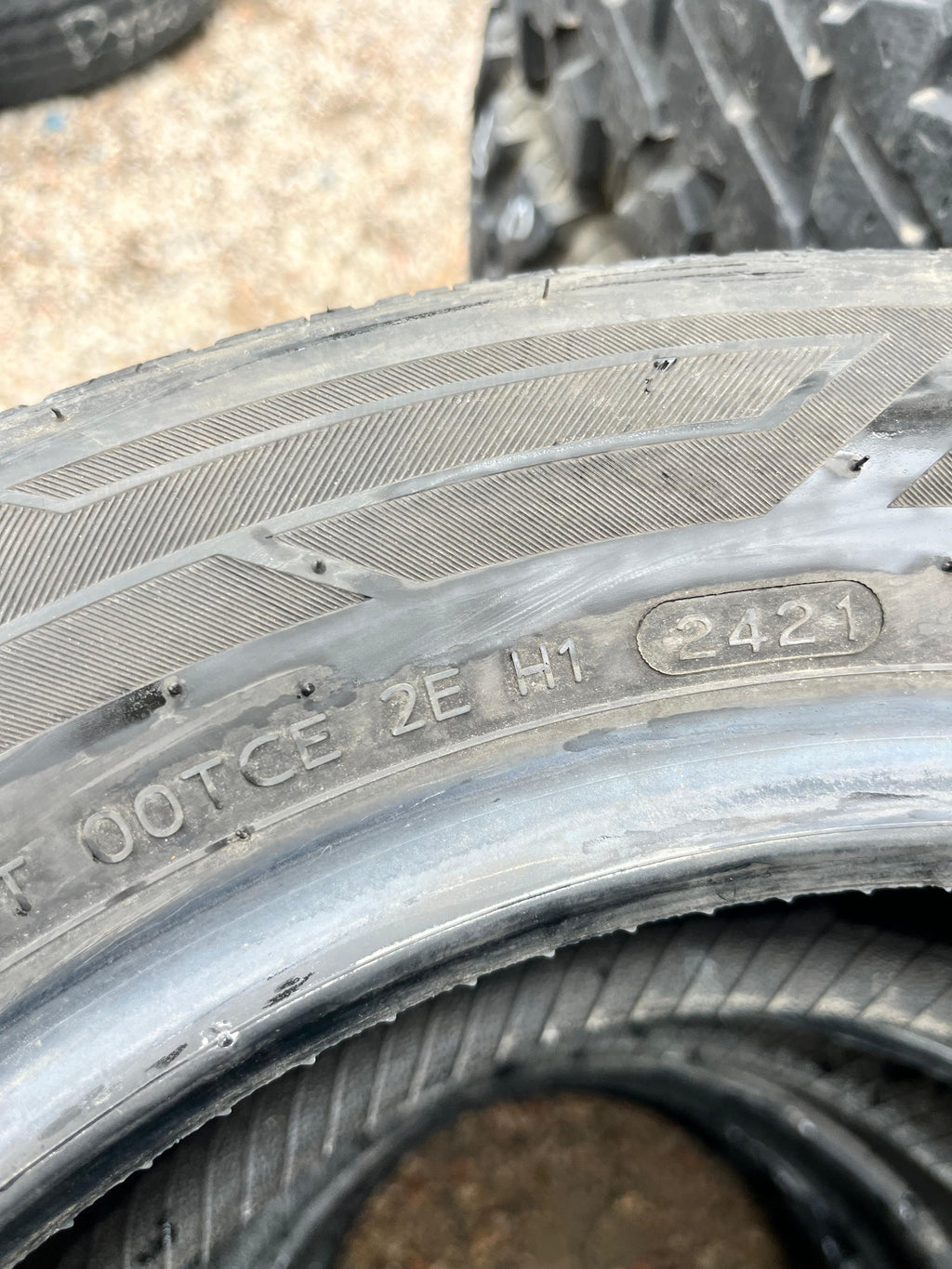 195/60R15 Pair (2 Used Tires) Hankook Kinergy