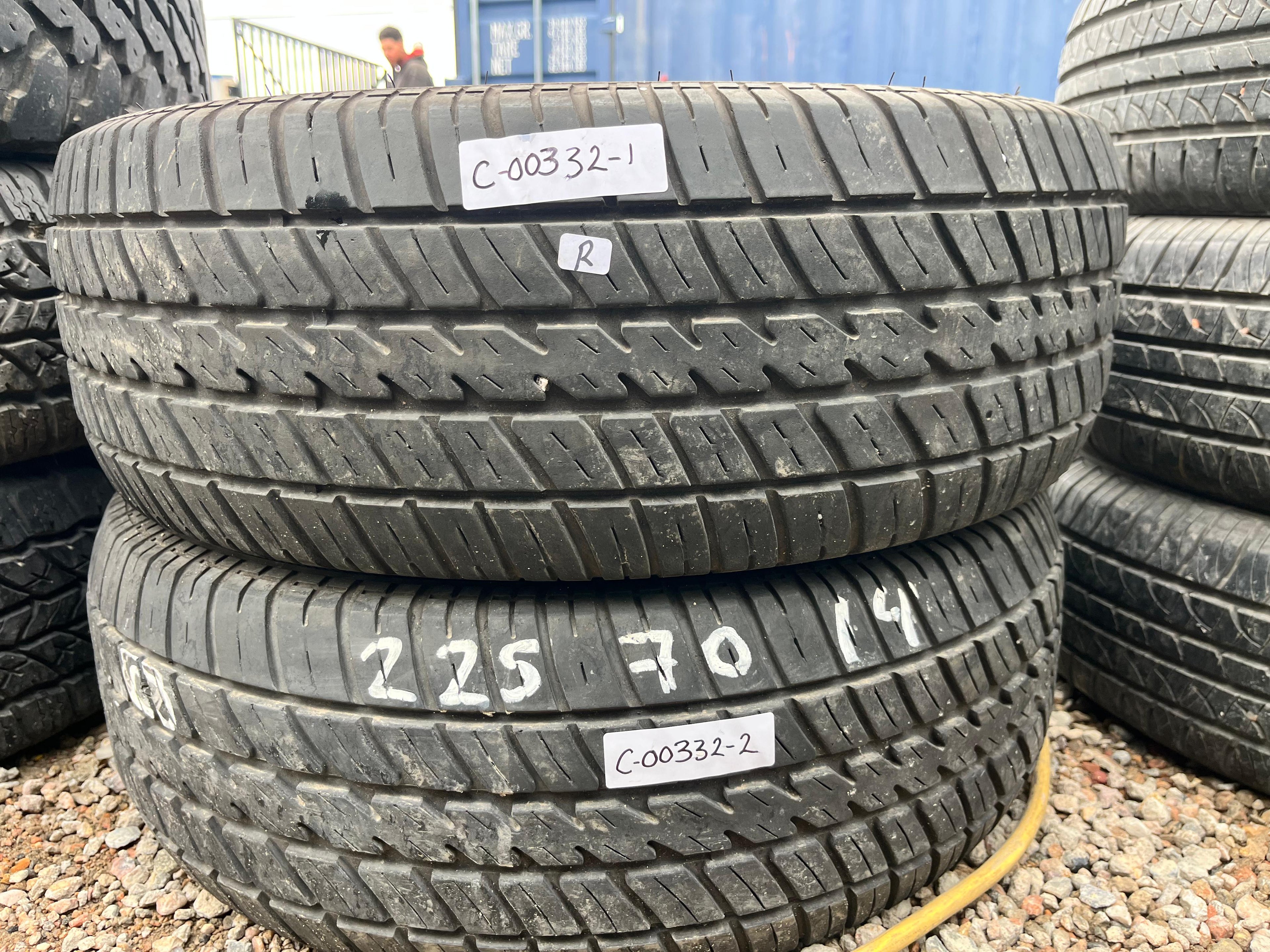 225/70R14 Pair (2 Used Tires) Cooper Cobra Radial GT