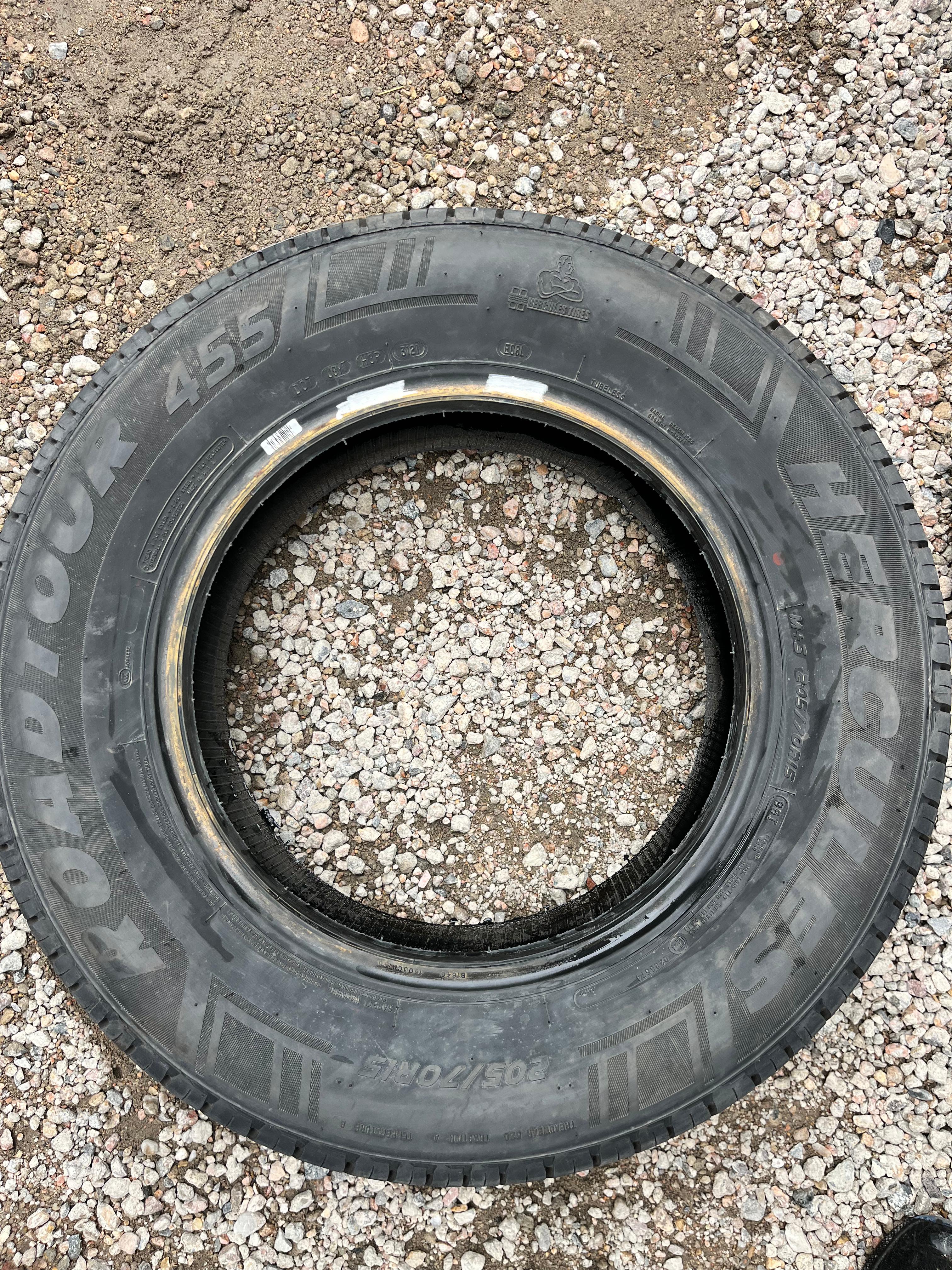 205/70R15 Pair (2 Used Tires) Hercules Road Tour (455)