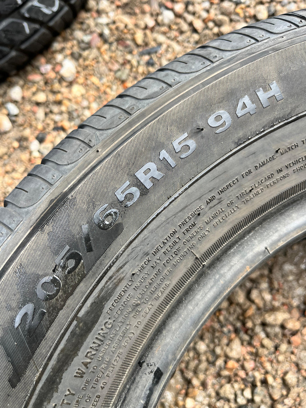 205/65R15 Pair (2 Used Tires) Caldera Tires Confidence