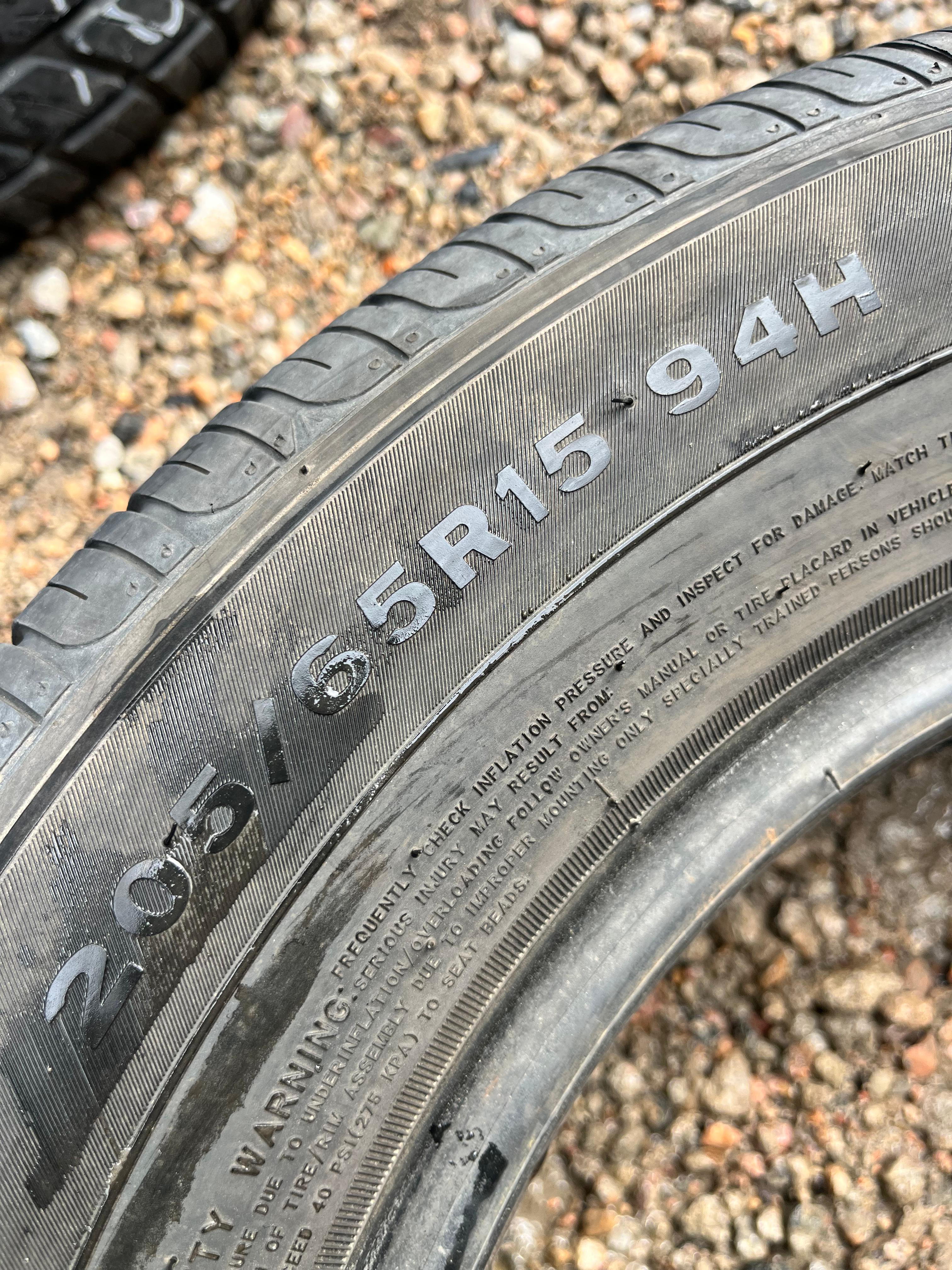 205/65R15 Pair (2 Used Tires) Caldera Tires Confidence