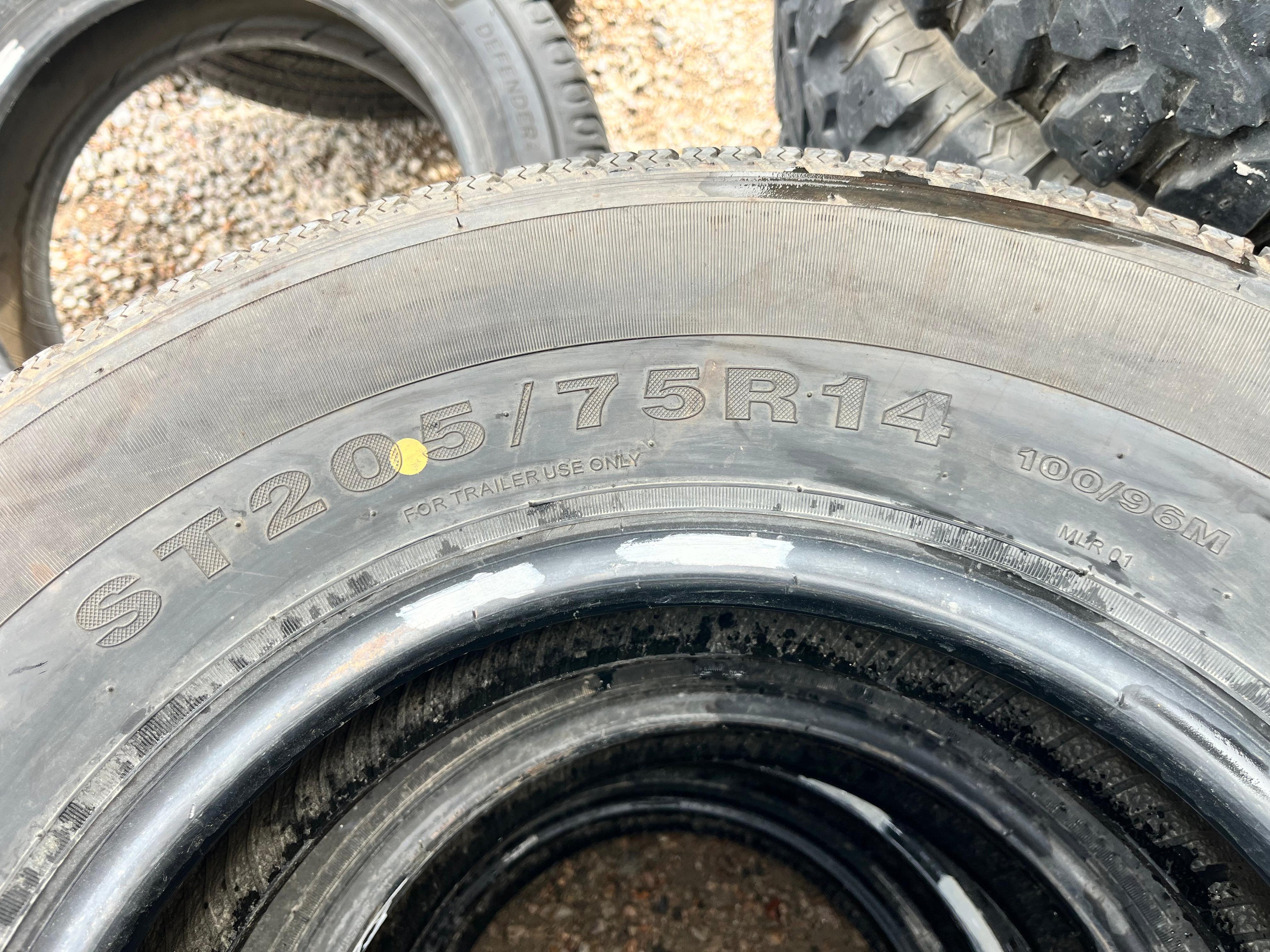 ST205/75R14 Pair (2 Used Tires) Goodride Radial (ST-100)