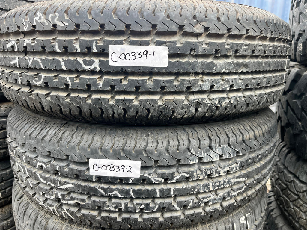 ST205/75R14 Pair (2 Used Tires) Goodride Radial (ST-100)