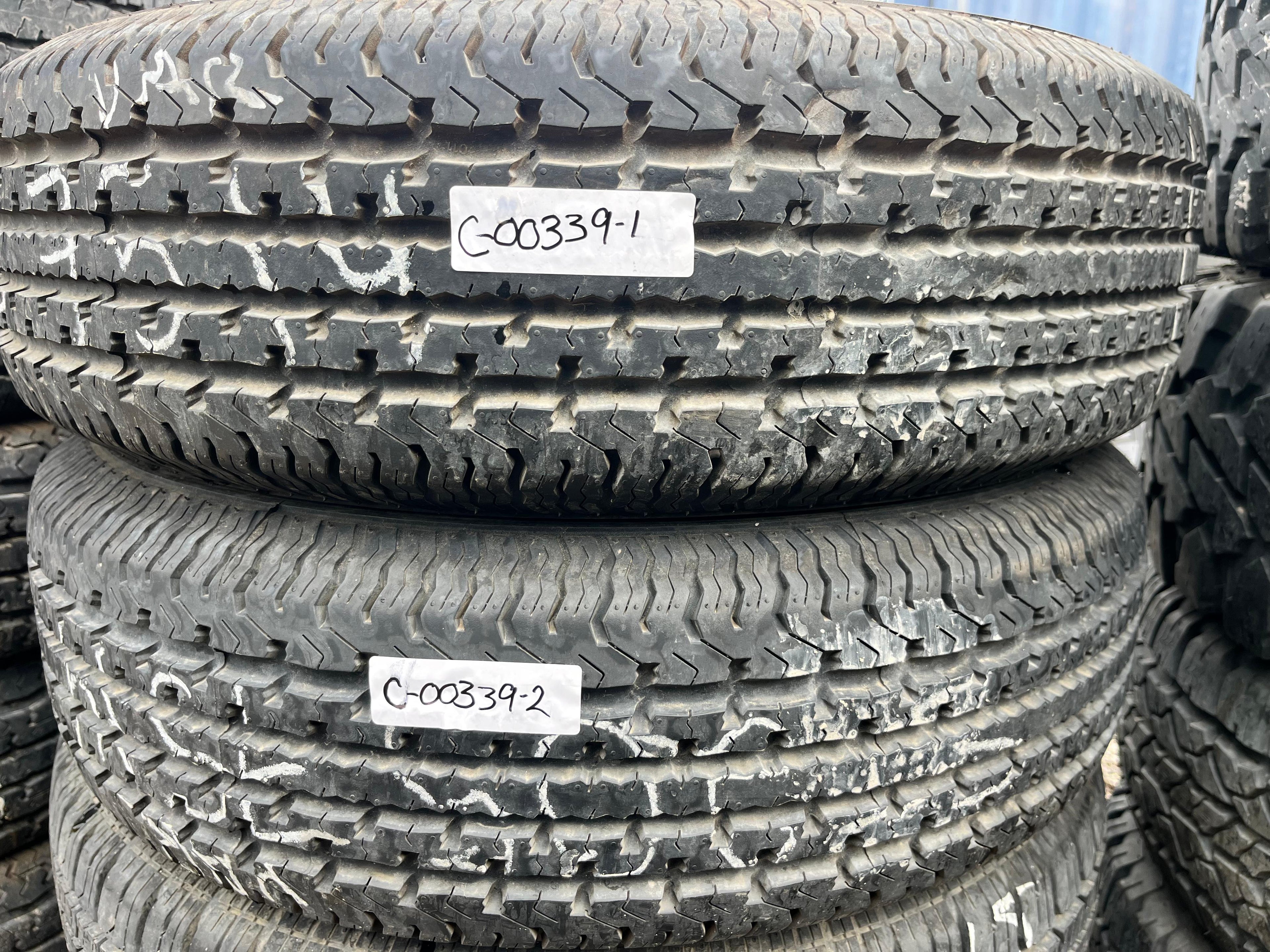 ST205/75R14 Pair (2 Used Tires) Goodride Radial (ST-100)
