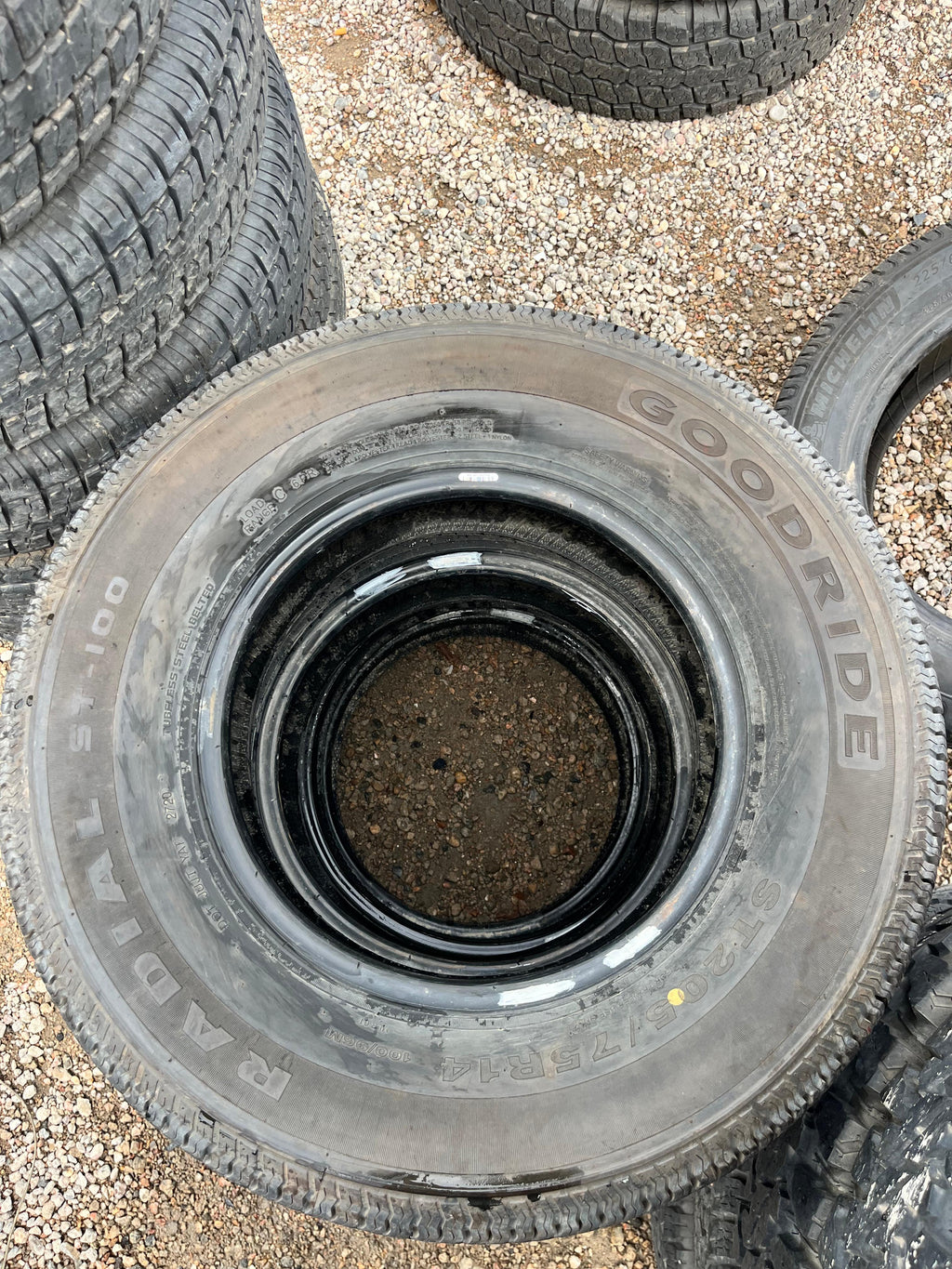 ST205/75R14 Pair (2 Used Tires) Goodride Radial (ST-100)
