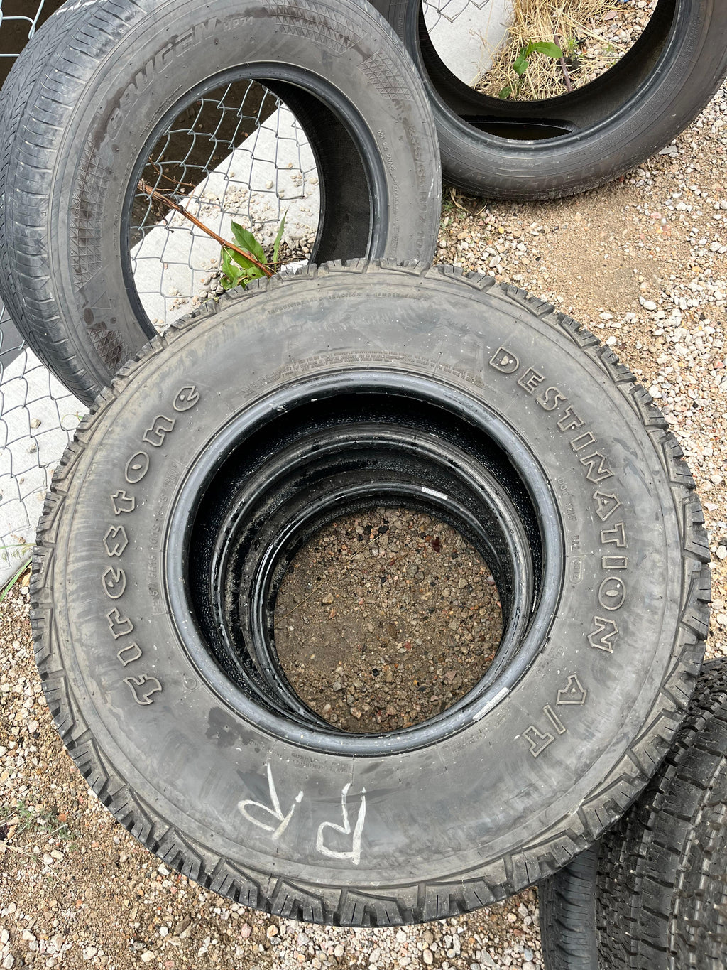 215/75R15 (3 Used Tires) Firestone Destination