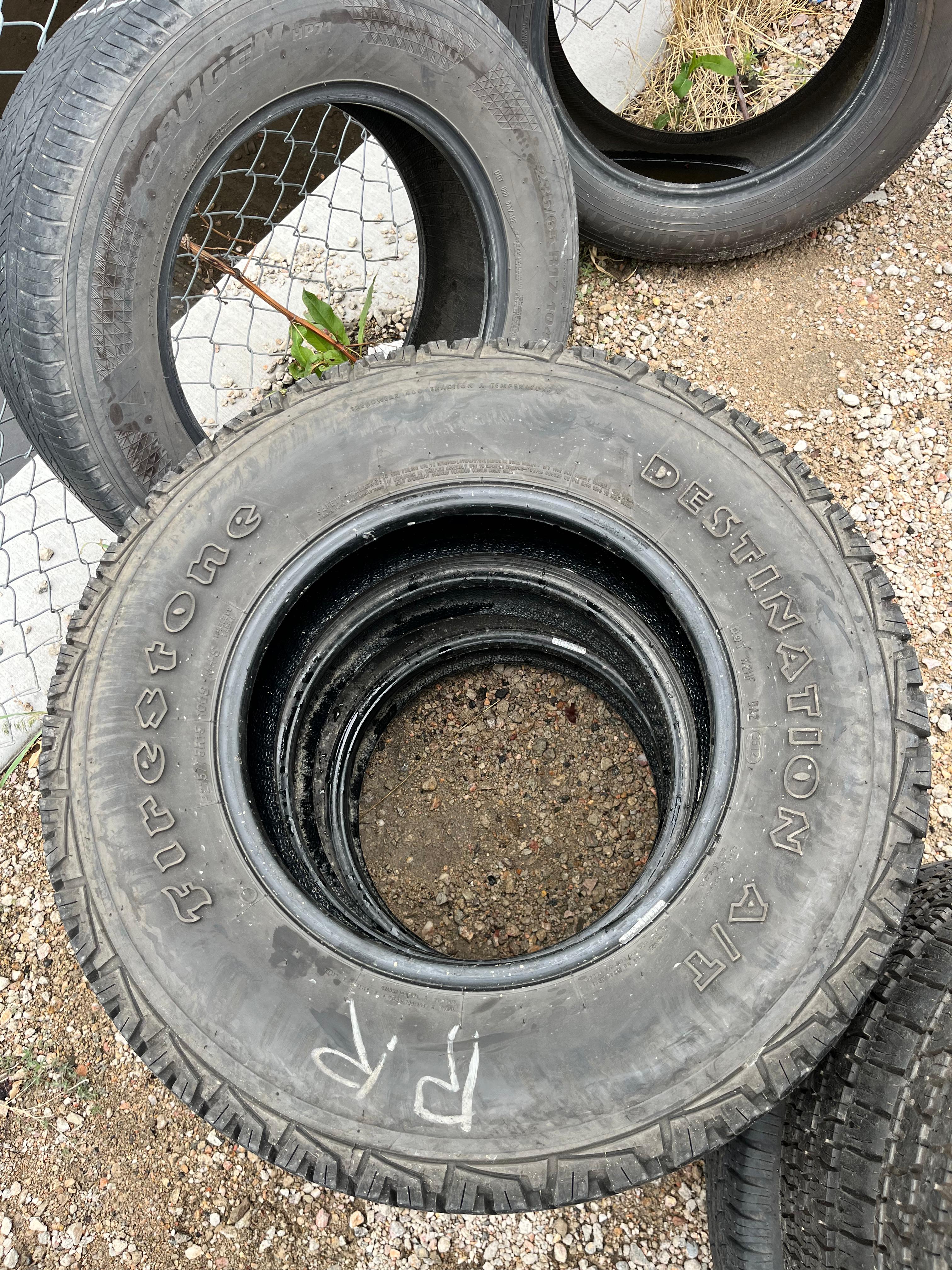 215/75R15 (3 Used Tires) Firestone Destination