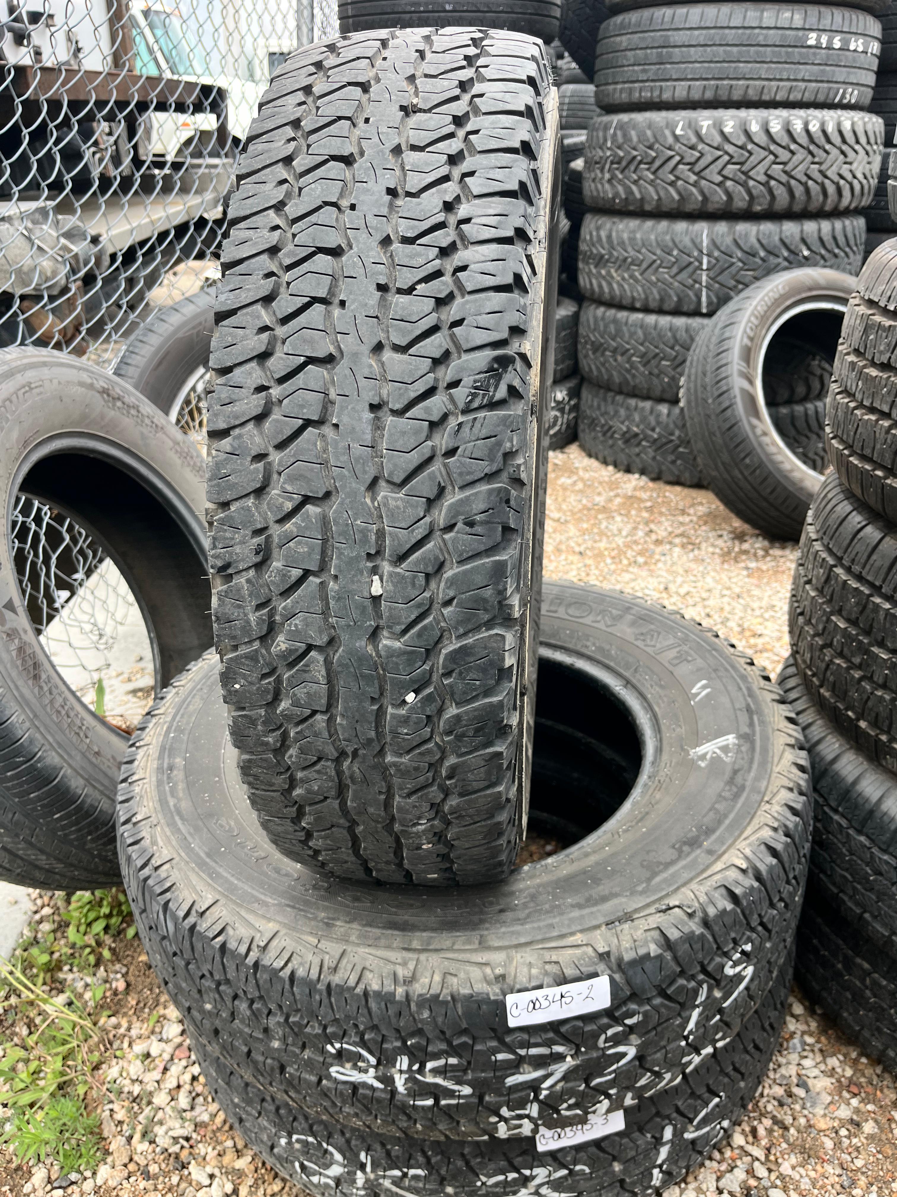 215/75R15 (3 Used Tires) Firestone Destination