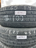 175/65R14 Pair (2 Used Tires) Dean Tires Road Control