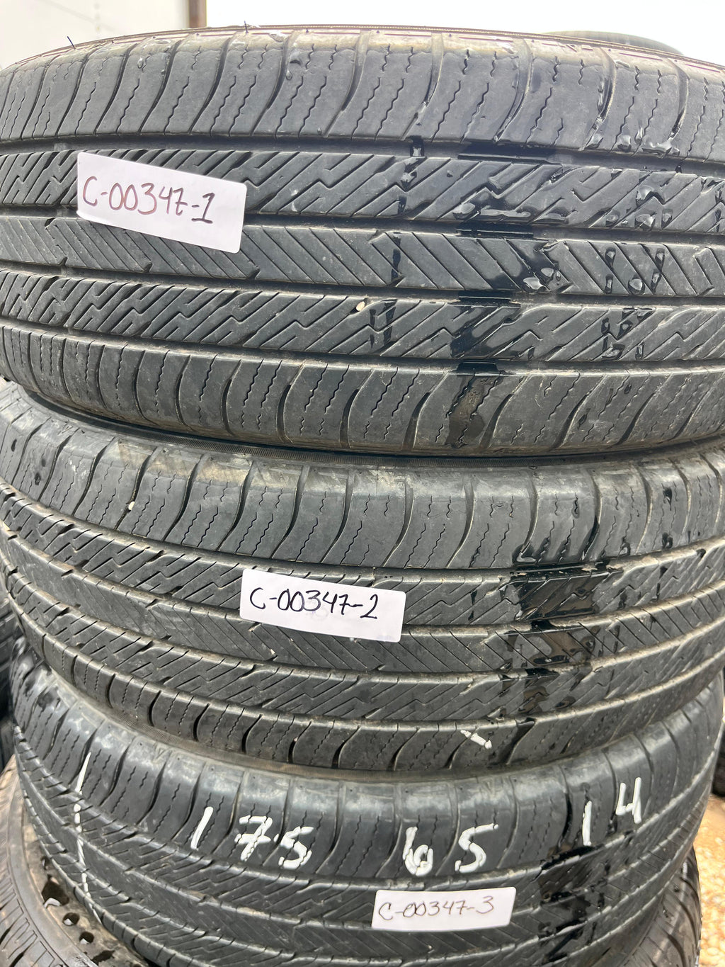 175/65R14 (3 Used Tires) Falken Pro G5 Touring