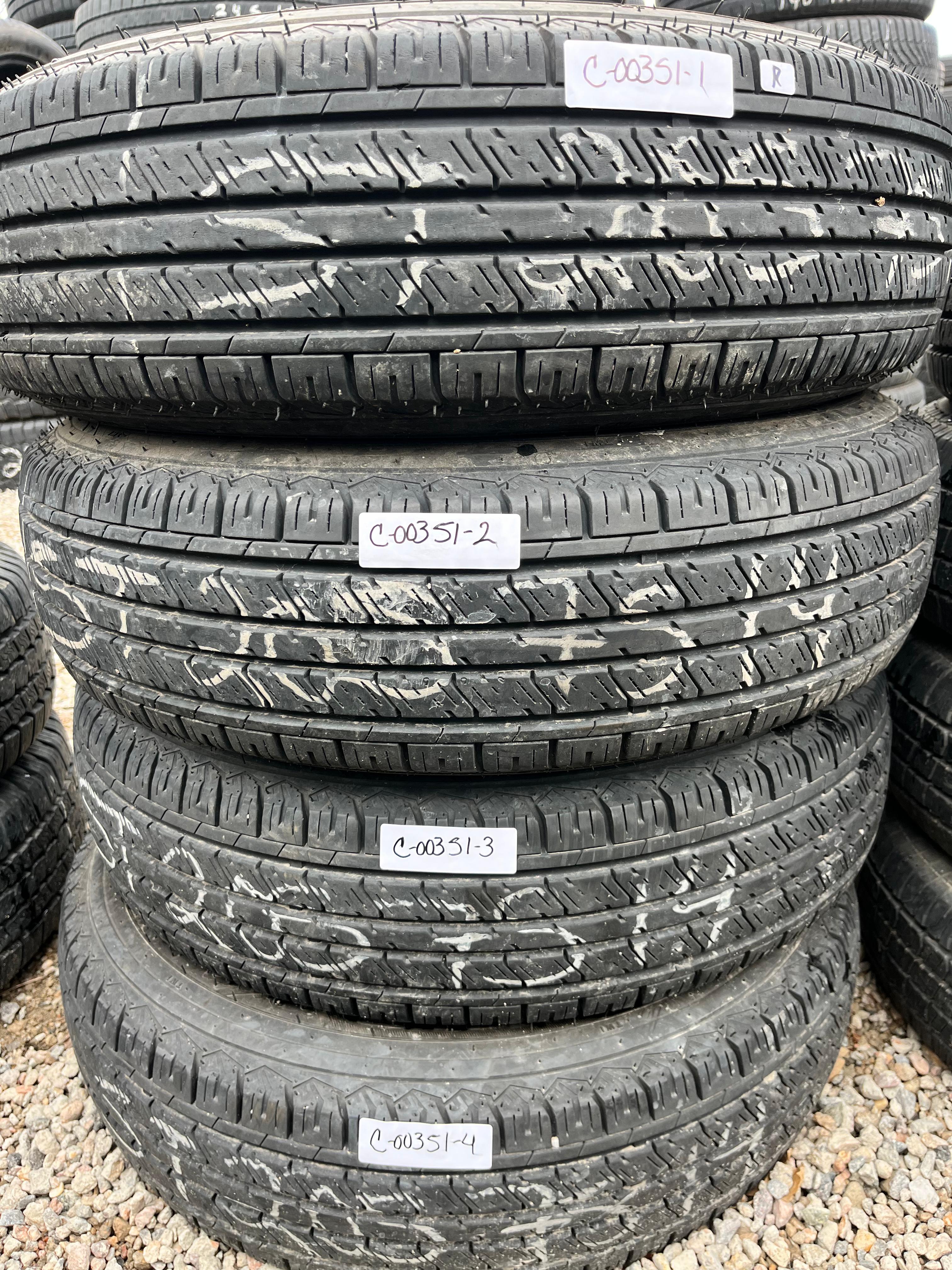 ST205/75R14 Set (4 Used Tires) Carlstar Radial Trail USA