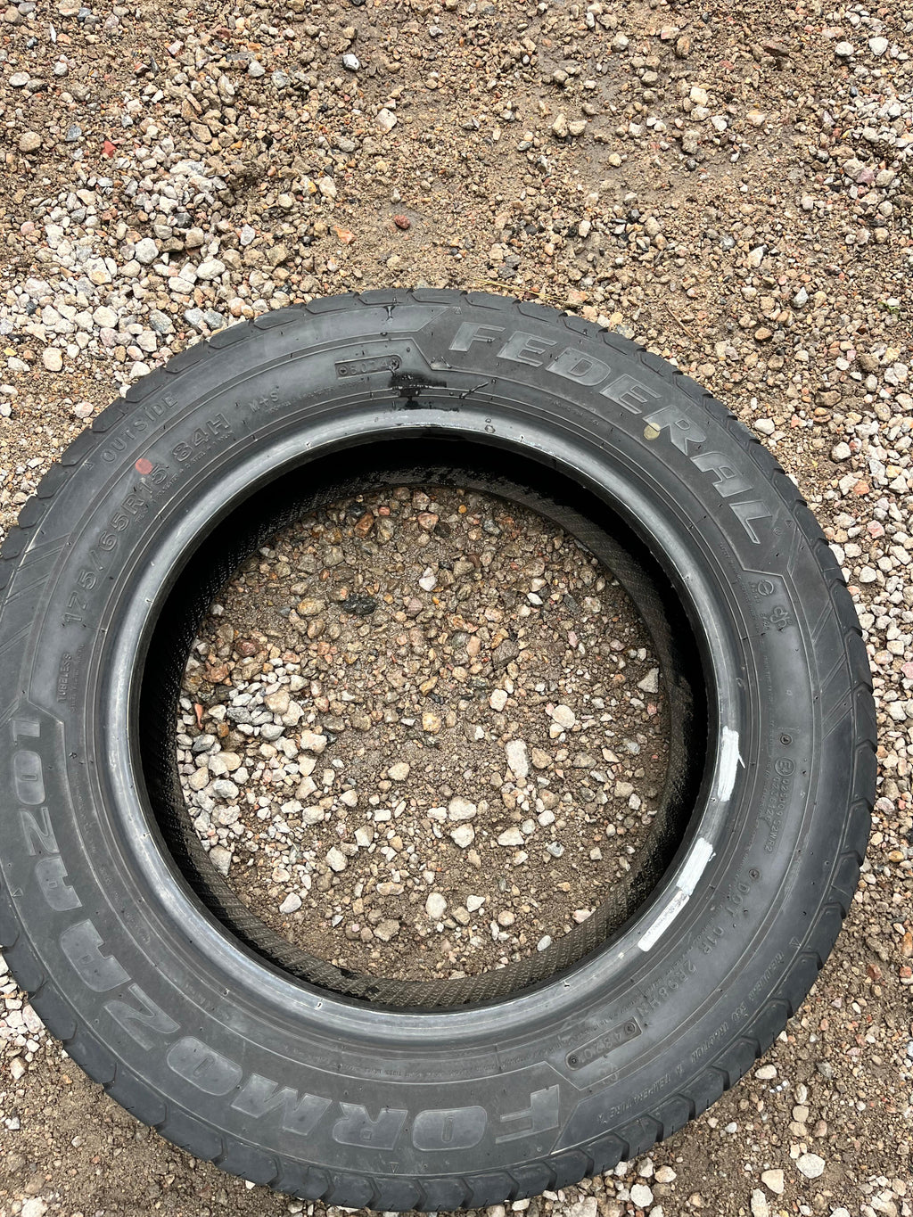 175/65 R15 Pair (2 Used Tires) Federal Formoza (A201)