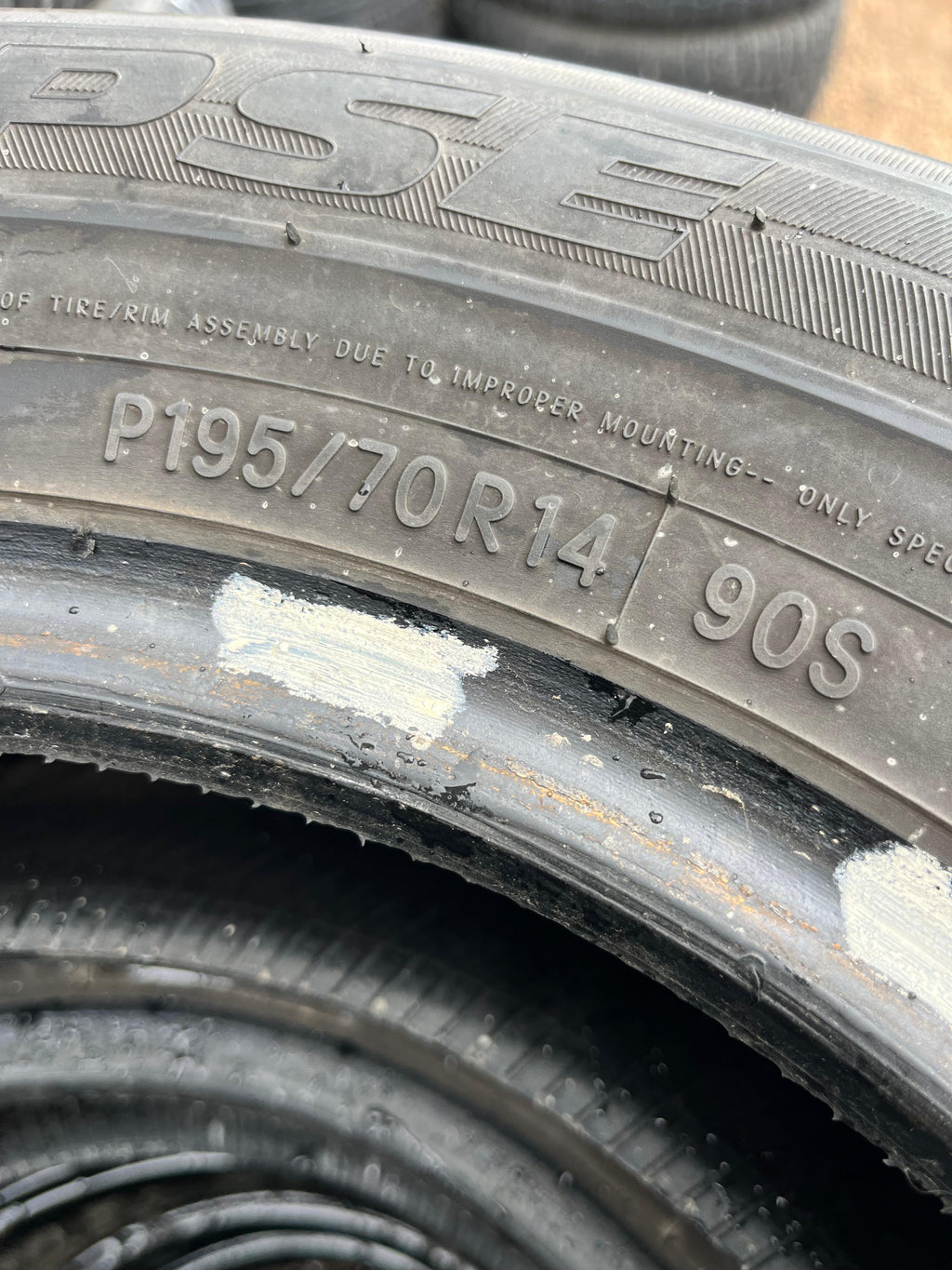 195/70R14 Pair (2 Used Tires) Toyo Eclipse