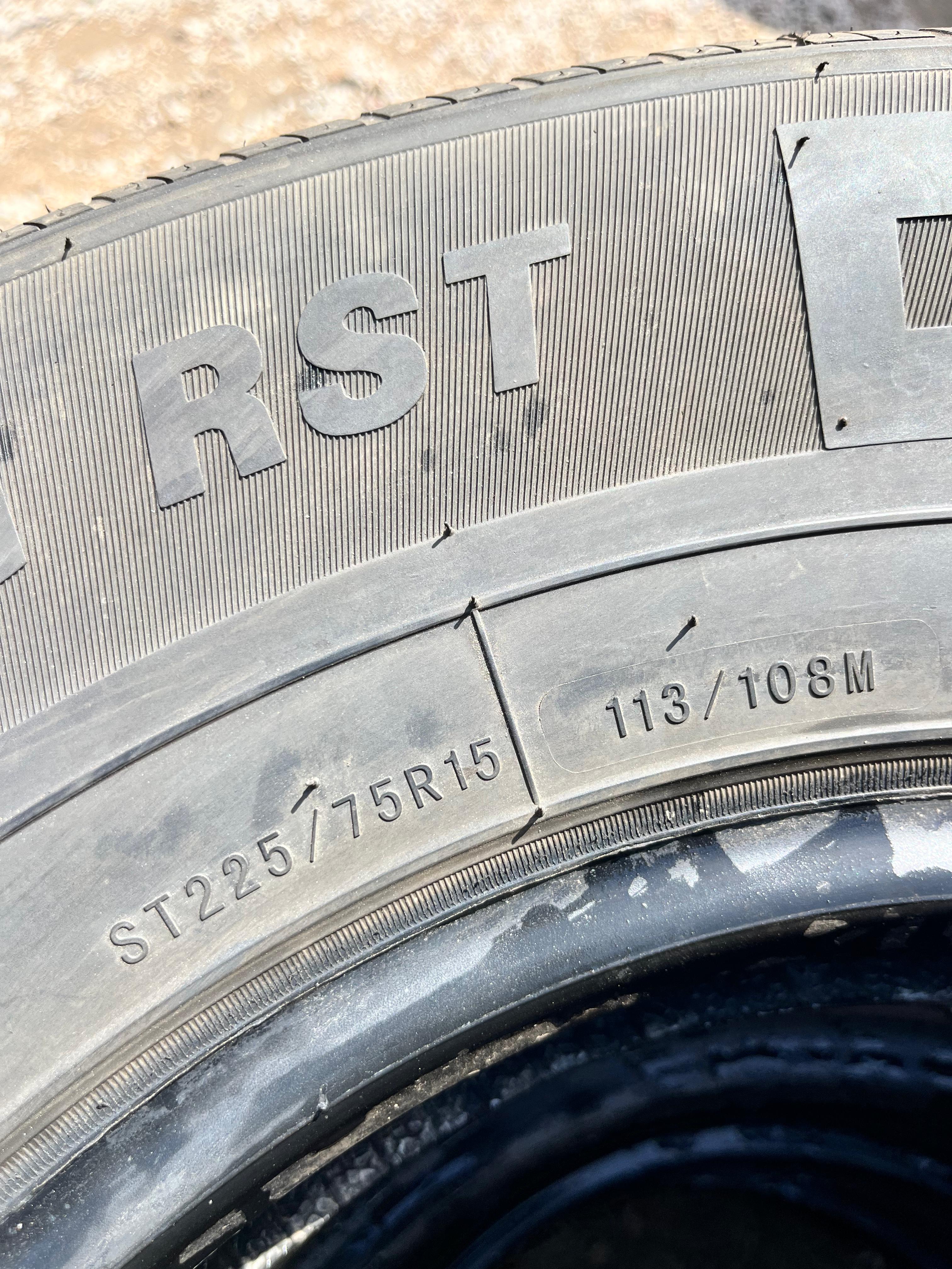 ST225/75R15 Set (4 Used Tires) Trailer King RST