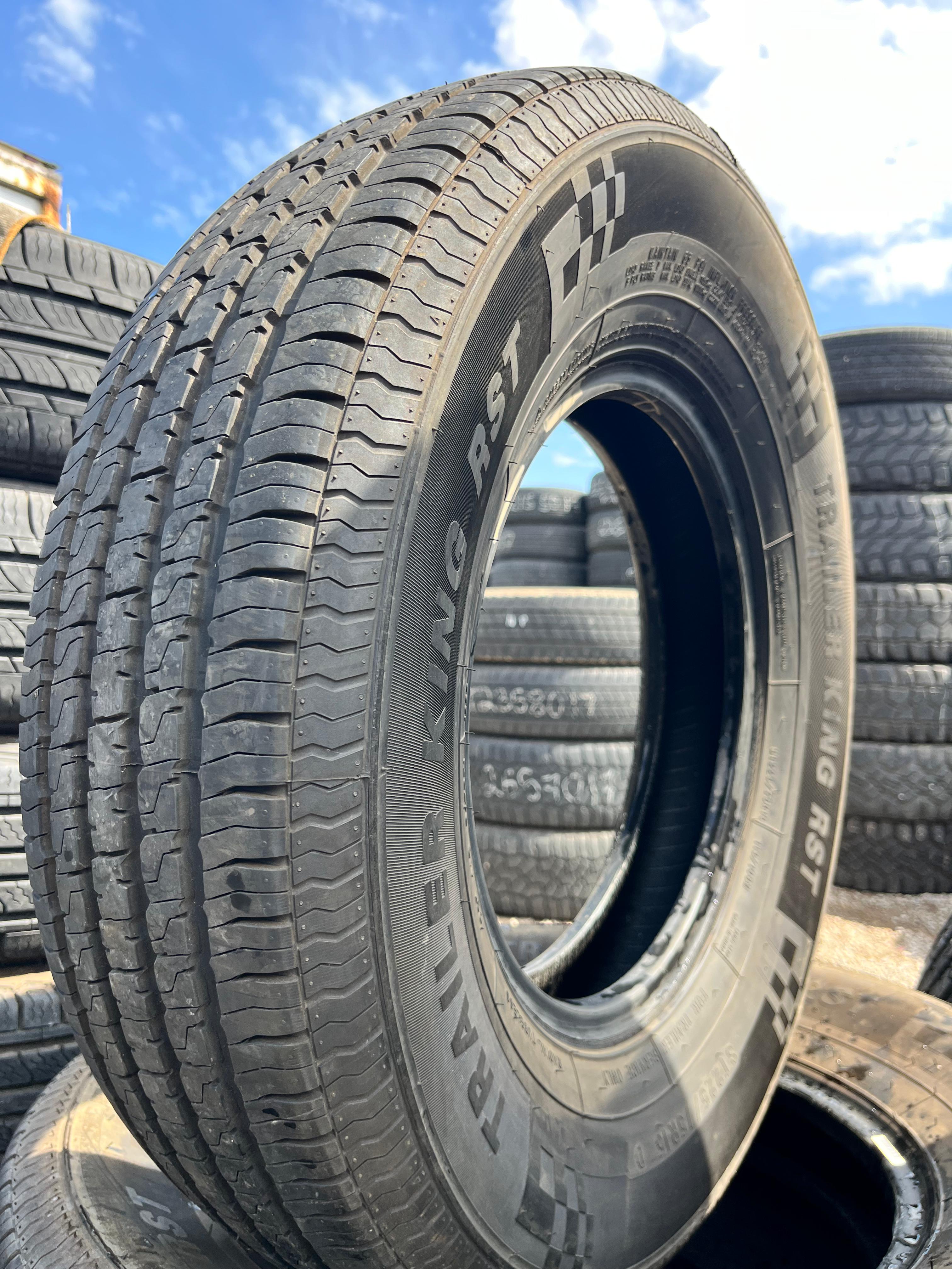 ST225/75R15 Set (4 Used Tires) Trailer King RST