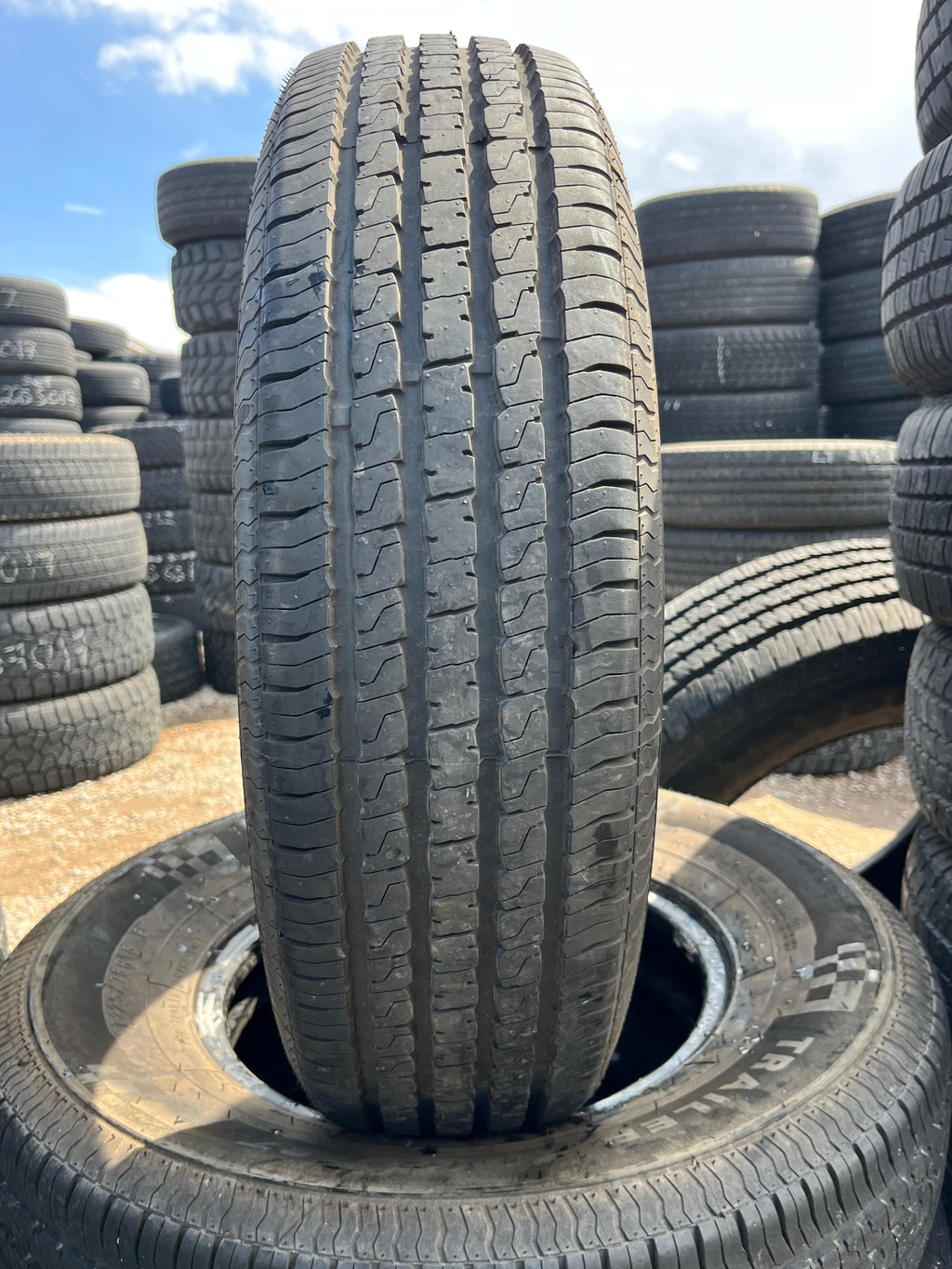 ST225/75R15 Set (4 Used Tires) Trailer King RST