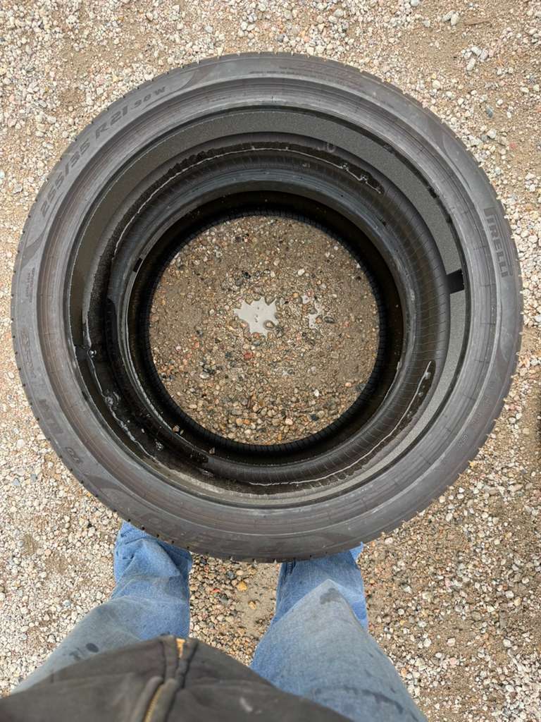 255/35R21 Pair (2 Used Tires) Pirelli P Zero