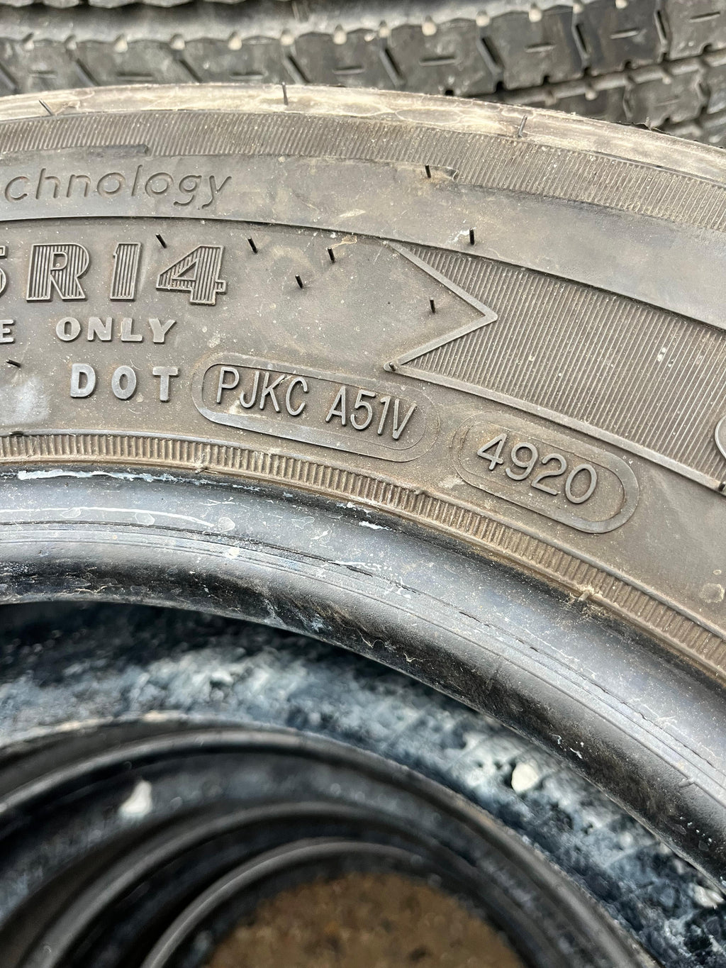 ST205/75R14 Set (4 Used Tires) Goodyear Endurance