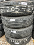 ST205/75R14 Set (4 Used Tires) Goodyear Endurance