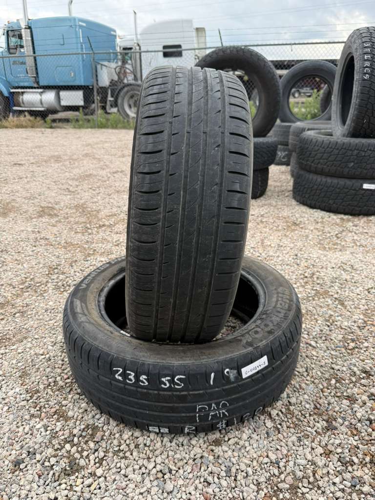 235/55R19 Pair (2 Used Tires) Hankook Ventus Prime2
