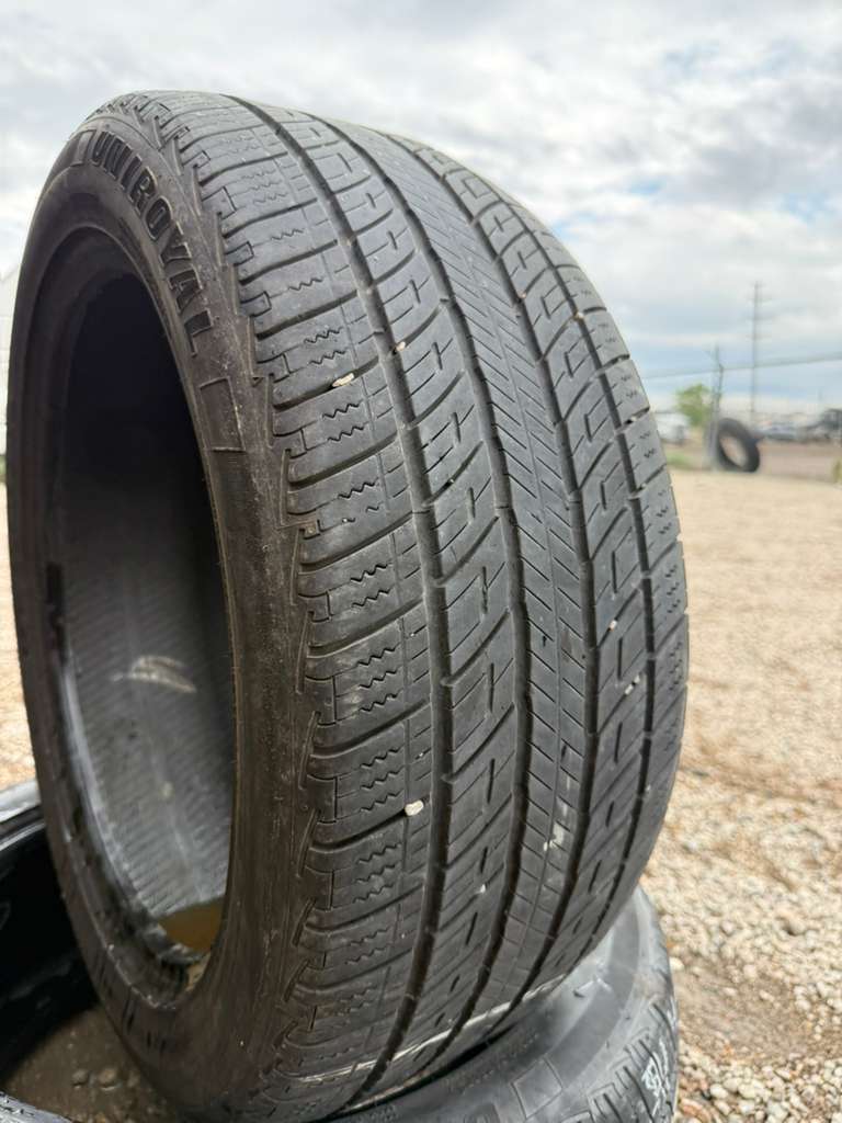 255/45R19 Pair (2 Used Tires) Uniroyal Tiger Paw Touring