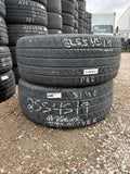 255/45R19 Pair (2 Used Tires) Uniroyal Tiger Paw Touring