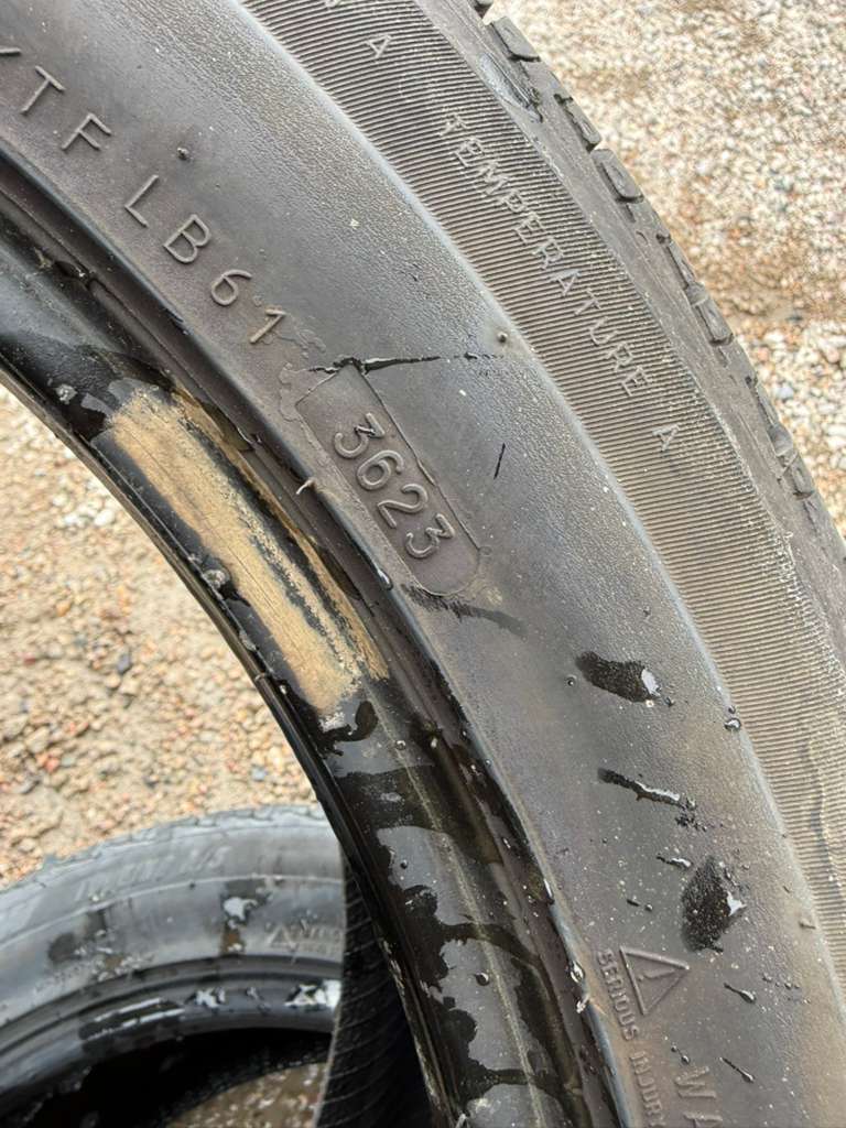 255/45R19 Pair (2 Used Tires) Uniroyal Tiger Paw Touring