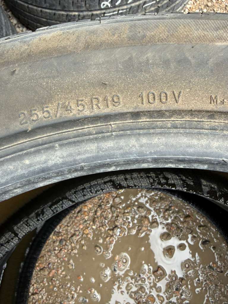 255/45R19 Pair (2 Used Tires) Uniroyal Tiger Paw Touring