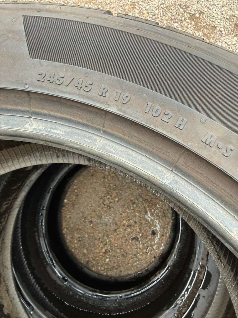 245/45R19 Set (4 Used Tires) Continental ProContact TX