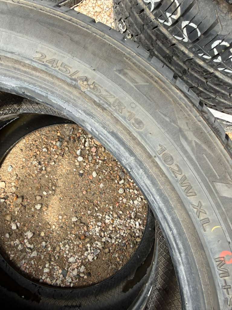 245/45R19 Pair (2 Used Tires) Lexani LX-T Wenty