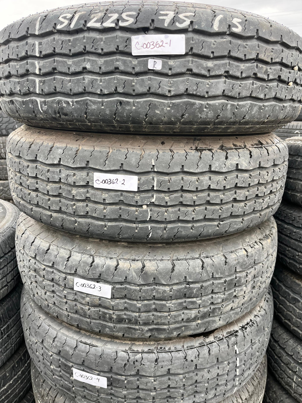 ST225/75R15 Set (4 Used Tires) Westlake Super ST