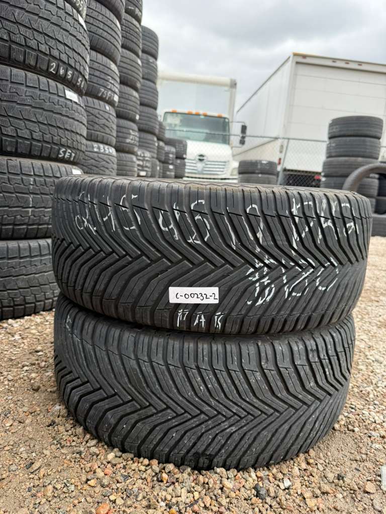245/45R19 Pair (2 Used Tires) Michelin CrossClimate 2