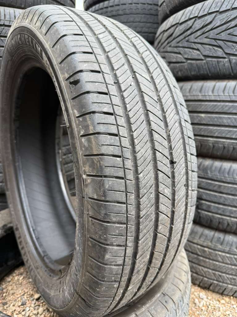 225/55R19 Pair (2 Used Tires) Michelin Primacy A/S