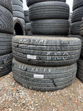 225/55R19 Pair (2 Used Tires) Michelin Primacy A/S