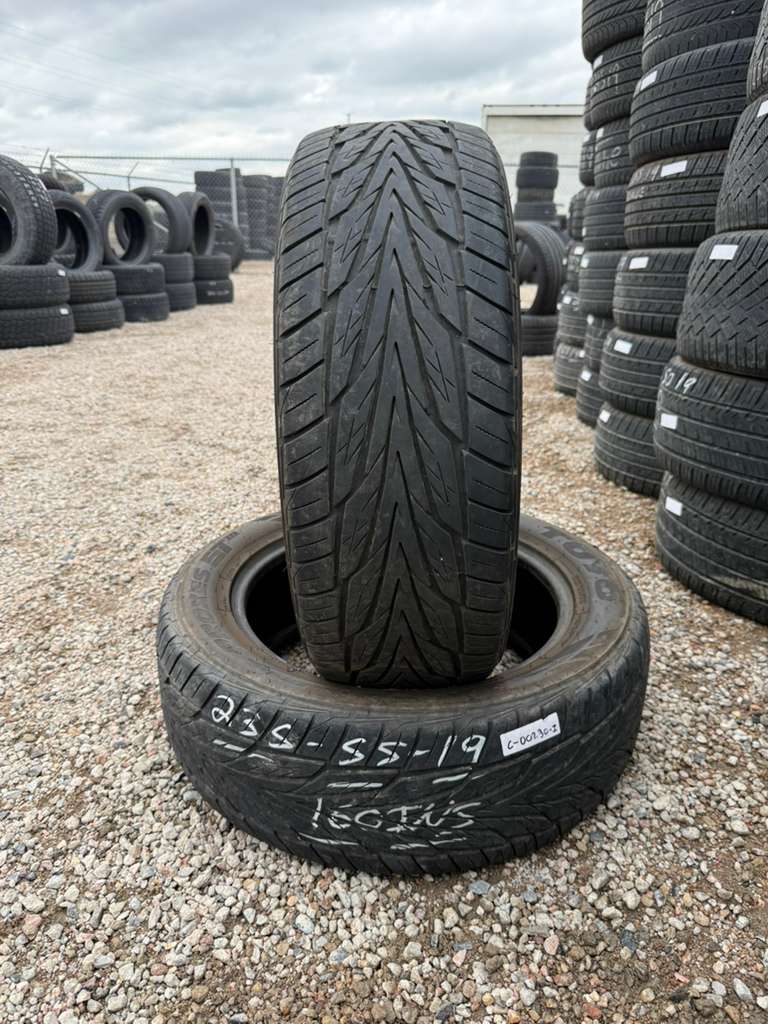 235/55R19 Pair (2 Used Tires) Toyo Proxes ST III