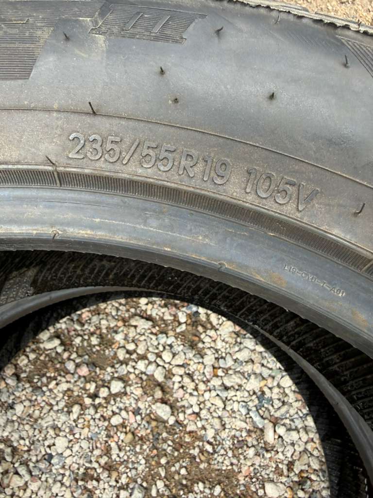 235/55R19 Pair (2 Used Tires) Toyo Proxes ST III