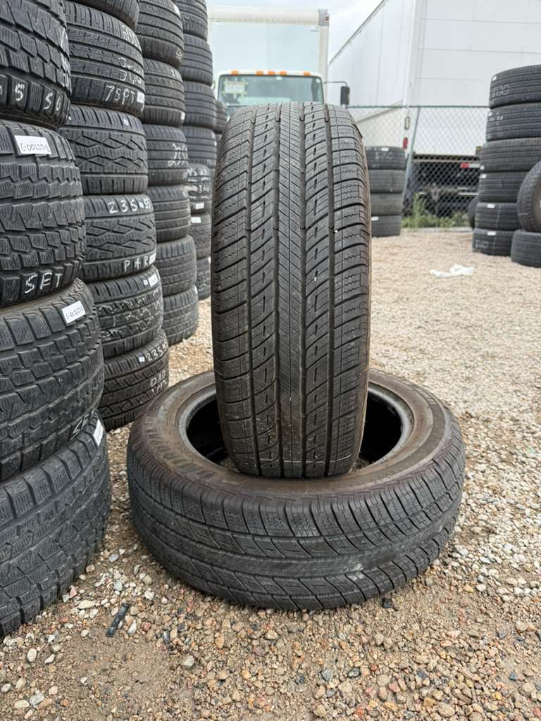 235/55R19 Pair (2 Used Tires) Uniroyal TigerPaw Touring