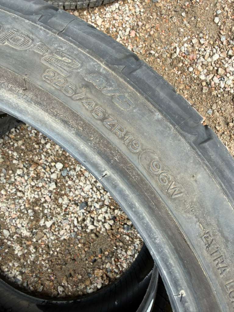 225/45R19 Pair (2 Used Tires) BFGoodrich G-Force Comp-2
