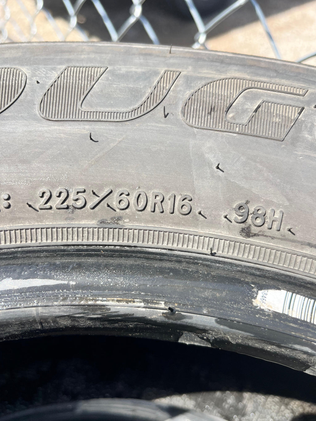 225/60R16 Set (4 Used Tires) Douglas Touring